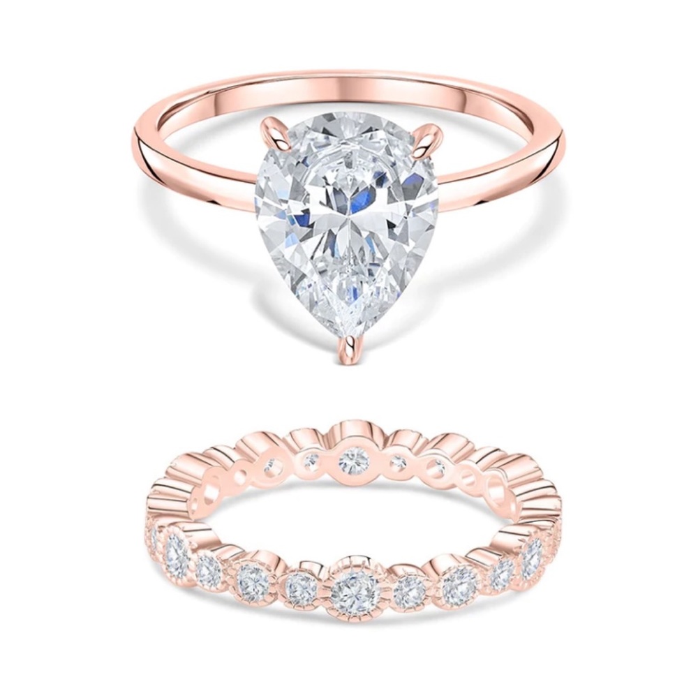 Modern Gents Trading Co. Wedding Set RoseGold